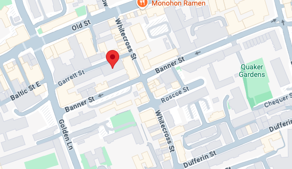 Map of Motus Recruitment London office